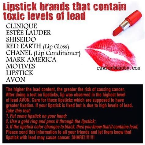 do chanel lipsticks contain lead